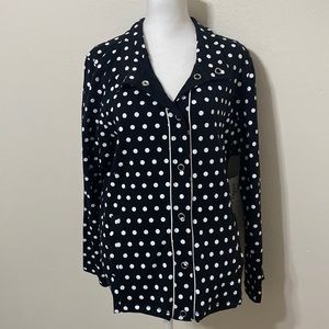 Onque Casual NY stretch polka dot Jacket size XL NWT